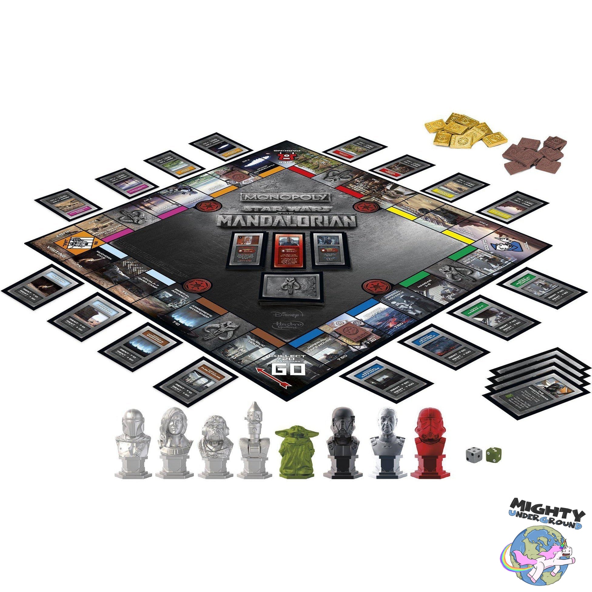 Star Wars - The Mandalorian: Monopoly (mit Stormtrooper Figur) - Board Game-Actionfiguren-Hasbro-Mighty Underground