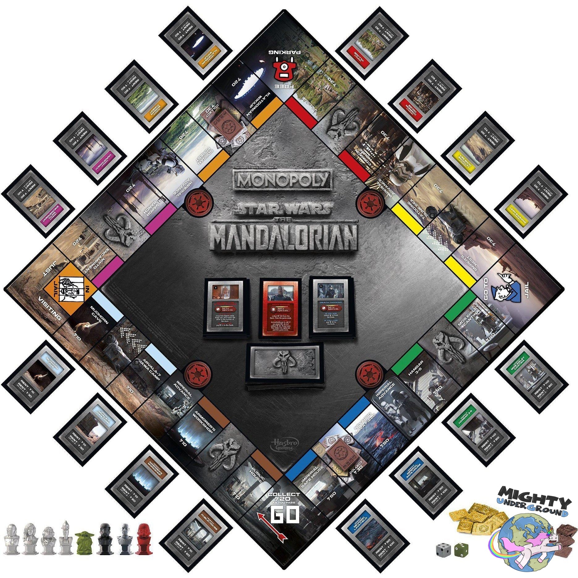 Star Wars - The Mandalorian: Monopoly (mit Stormtrooper Figur) - Board Game-Actionfiguren-Hasbro-Mighty Underground