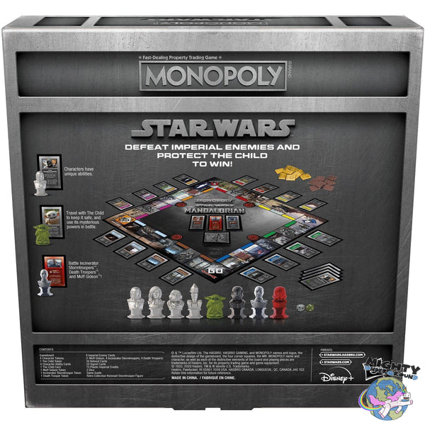 Star Wars - The Mandalorian: Monopoly (mit Stormtrooper Figur) - Board Game-Actionfiguren-Hasbro-Mighty Underground