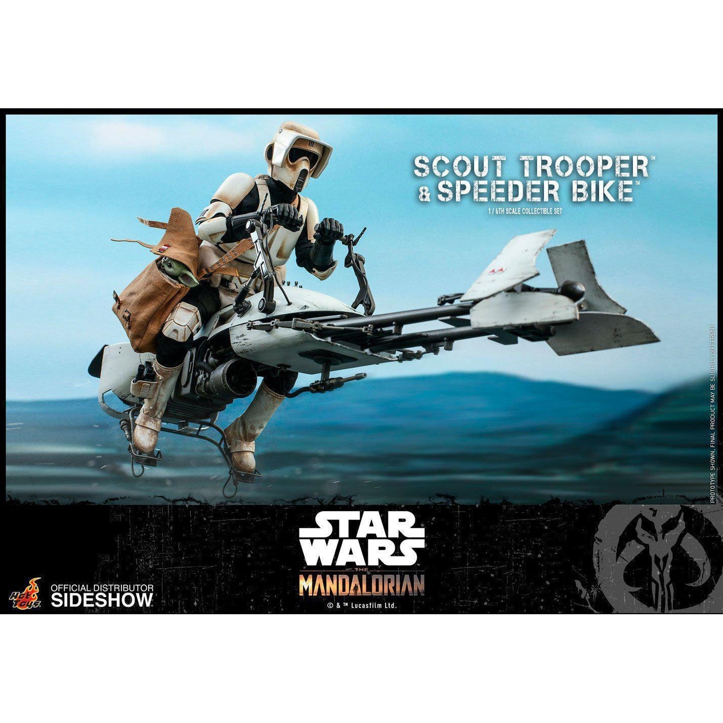 Star Wars: The Mandalorian - Scout Trooper and Speeder Bike 1:6 VORBESTELLUNG!-Actionfiguren-Hot Toys-mighty-underground