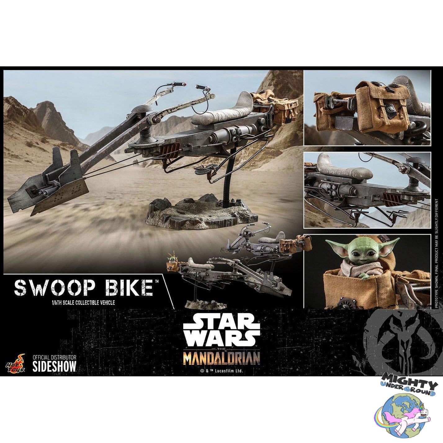 Star Wars: The Mandalorian Swoop Bike 1/6 VORBESTELLUNG!-Actionfiguren-Hot Toys-Mighty Underground