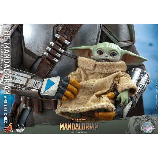Star Wars: The Mandalorian and The Child 1:4 Scale Figure Set VORBESTELLUNG!-Actionfiguren-Hot Toys-mighty-underground