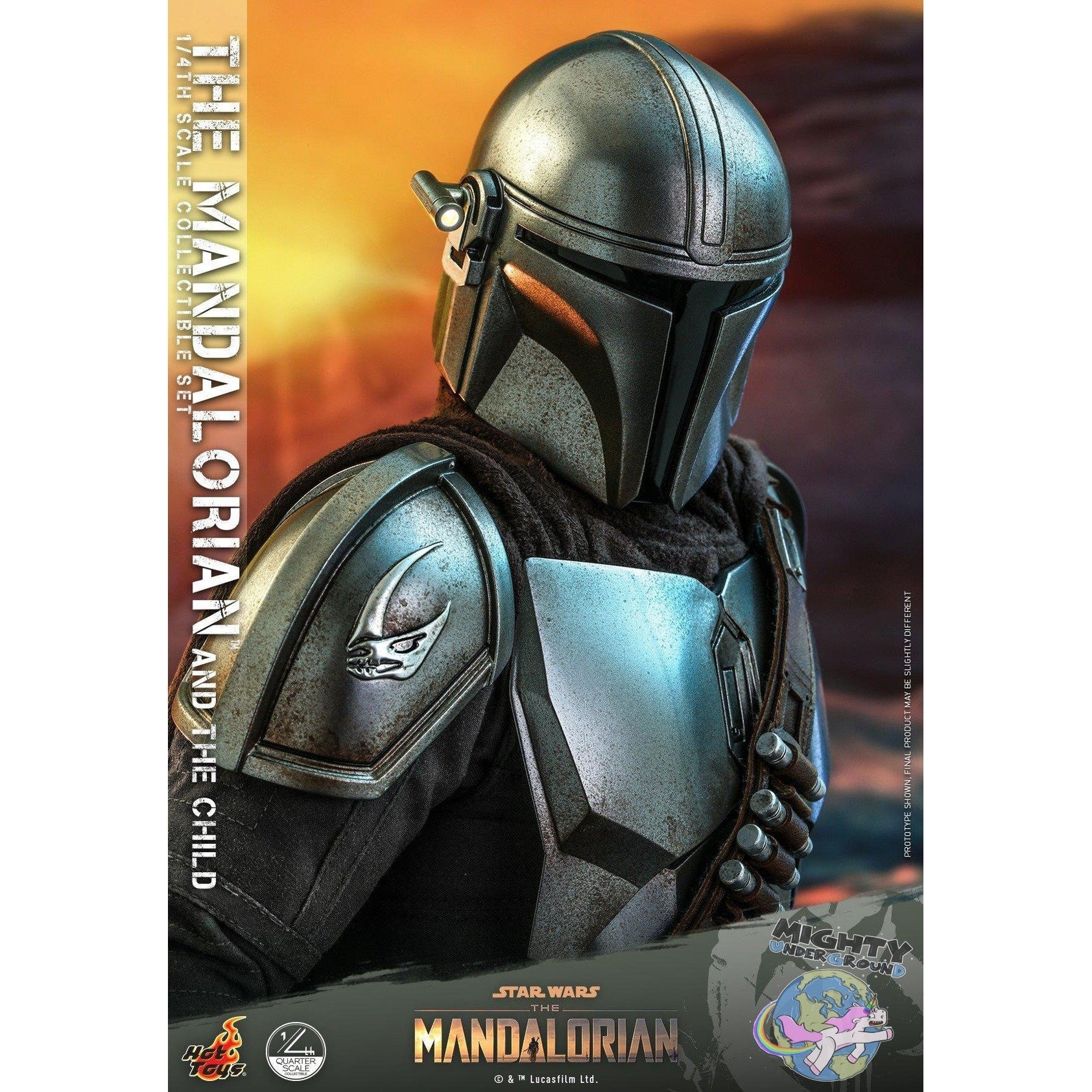 Star Wars: The Mandalorian and The Child 1:4 Scale Figure Set VORBESTELLUNG!-Actionfiguren-Hot Toys-mighty-underground