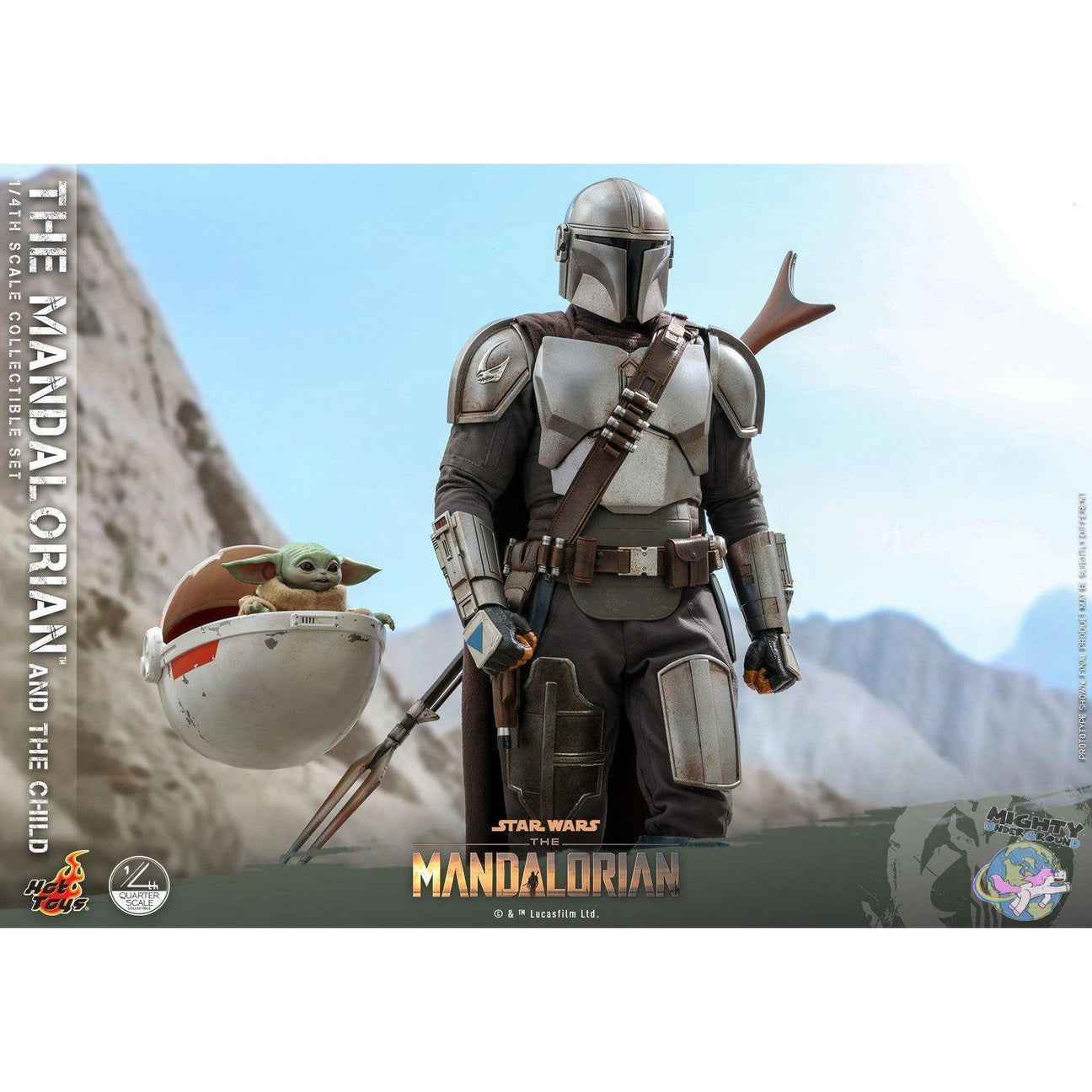 Star Wars: The Mandalorian and The Child 1:4 Scale Figure Set VORBESTELLUNG!-Actionfiguren-Hot Toys-mighty-underground
