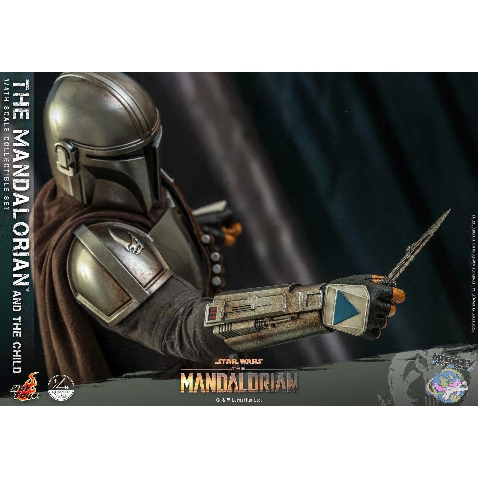 Star Wars: The Mandalorian and The Child 1:4 Scale Figure Set VORBESTELLUNG!-Actionfiguren-Hot Toys-mighty-underground