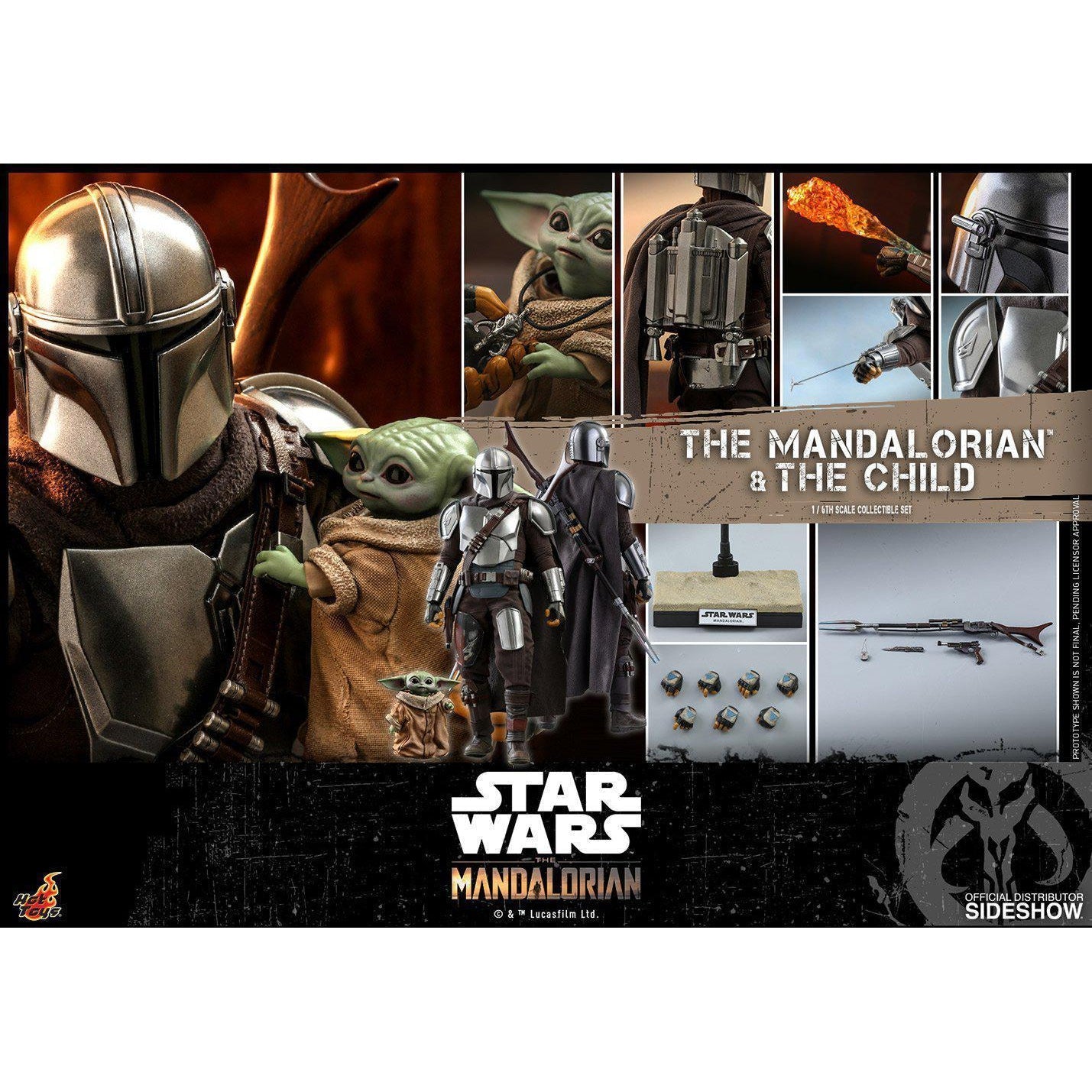 Star Wars: The Mandalorian and The Child 1:6 Scale Figure Set VORBESTELLUNG!-Actionfiguren-Hot Toys-mighty-underground