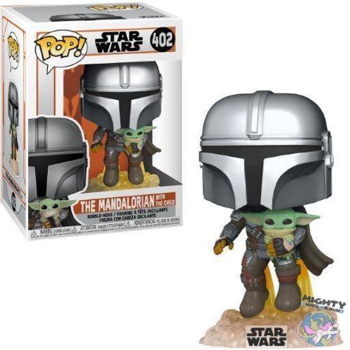 Star Wars: The Mandalorian with The Child (Flying) - Pop #402-POP! + Funkos-Funko-mighty-underground