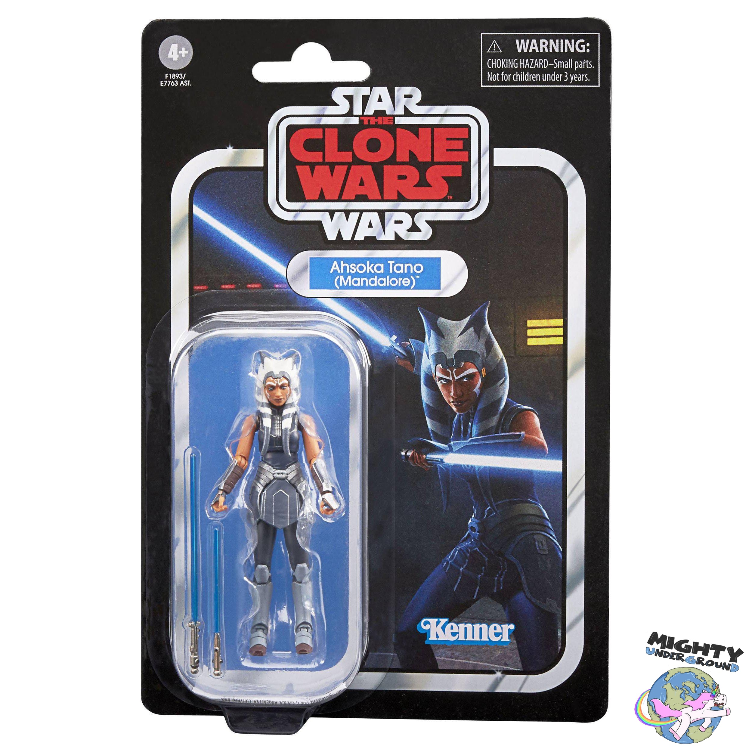 Star Wars Retro Collection Ahsoka Tano Actionfigur – 9,5 Cm Groß, Mit 2 Lichtschwertern, Ab 4 Jahren