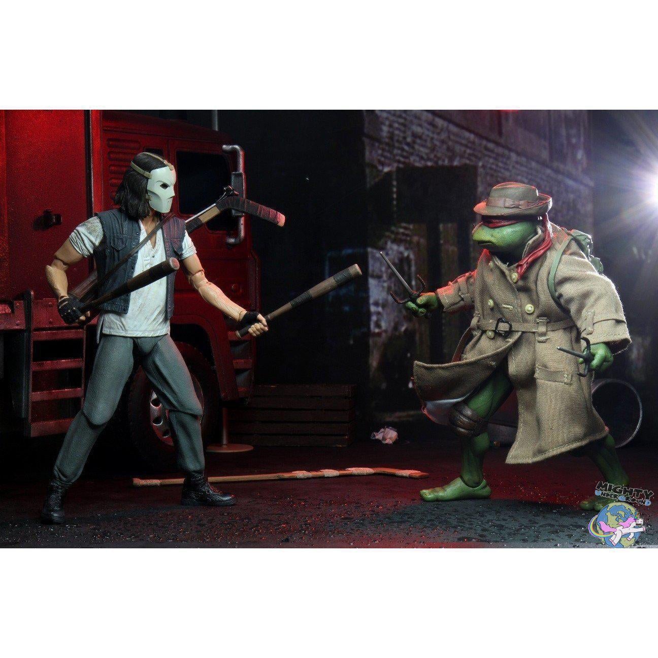 TMNT (1990 Movie): Casey Jones and Raphael in Disguise 2-Pack-Actionfiguren-NECA-mighty-underground