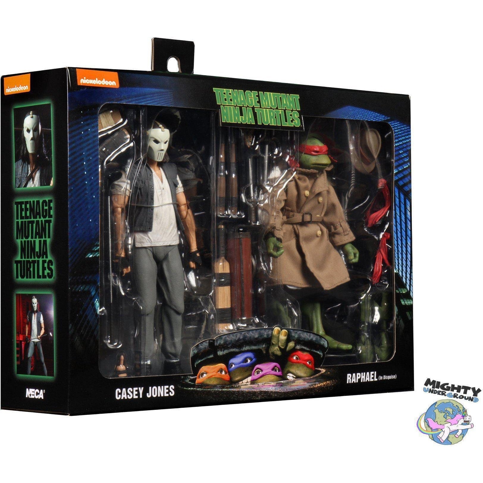 TMNT (1990 Movie): Casey Jones and Raphael in Disguise 2-Pack-Actionfiguren-NECA-mighty-underground