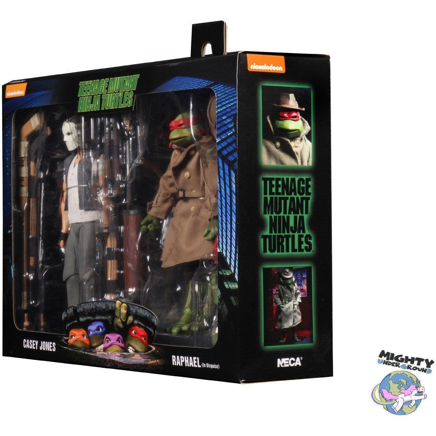 TMNT (1990 Movie): Casey Jones and Raphael in Disguise 2-Pack-Actionfiguren-NECA-mighty-underground