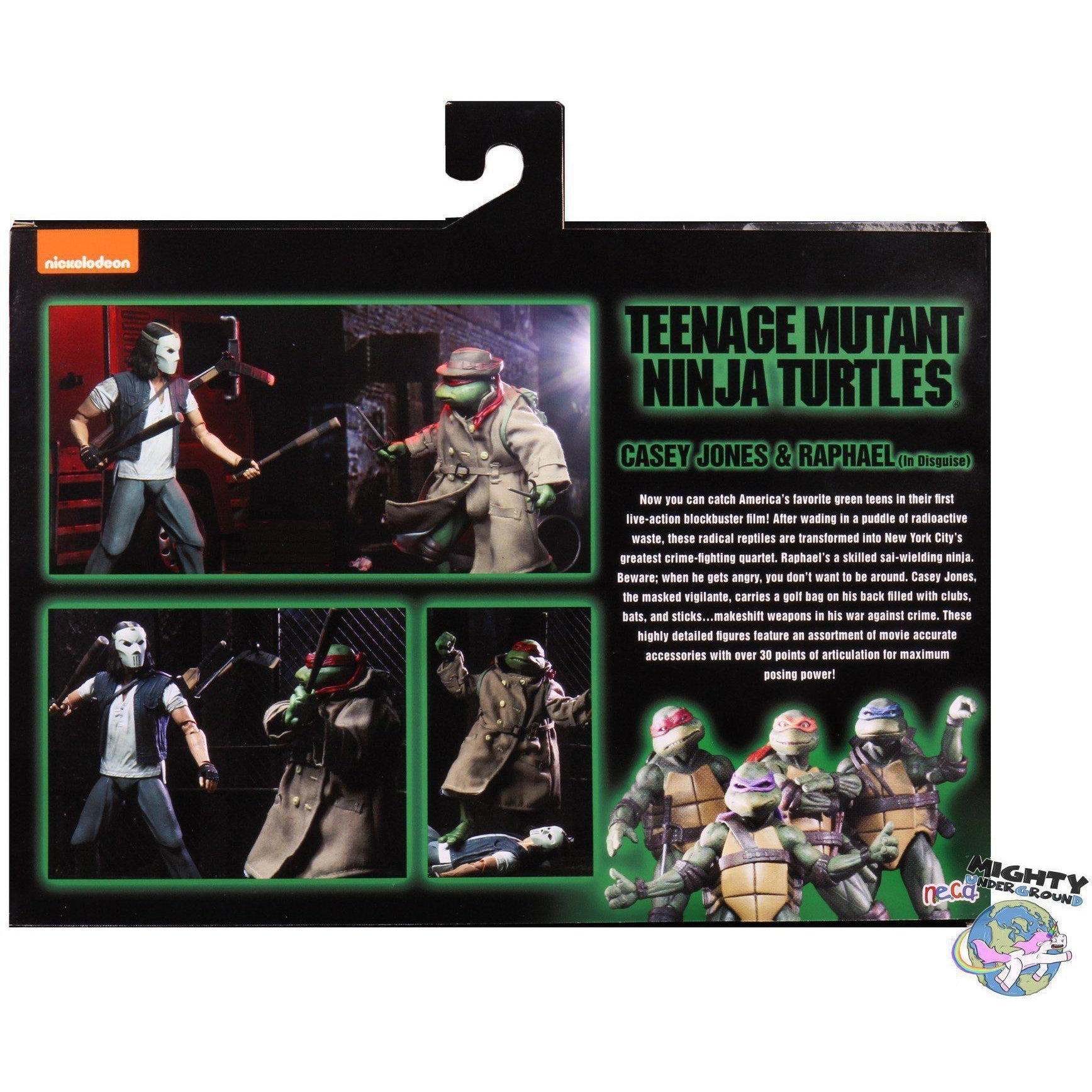 TMNT (1990 Movie): Casey Jones and Raphael in Disguise 2-Pack-Actionfiguren-NECA-mighty-underground