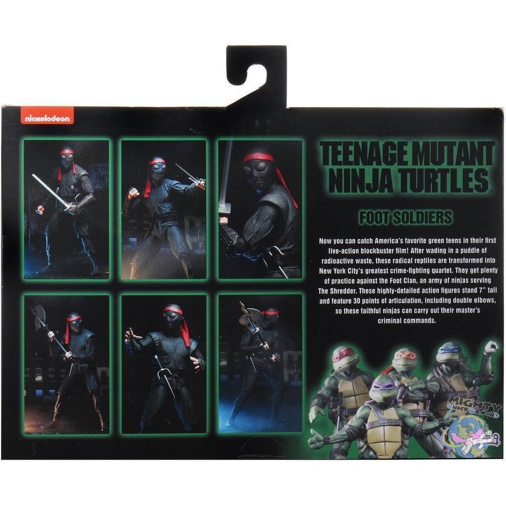 TMNT (1990 Movie): Foot Soldiers with Weapons Rack (2-Pack)-Actionfiguren-NECA-mighty-underground