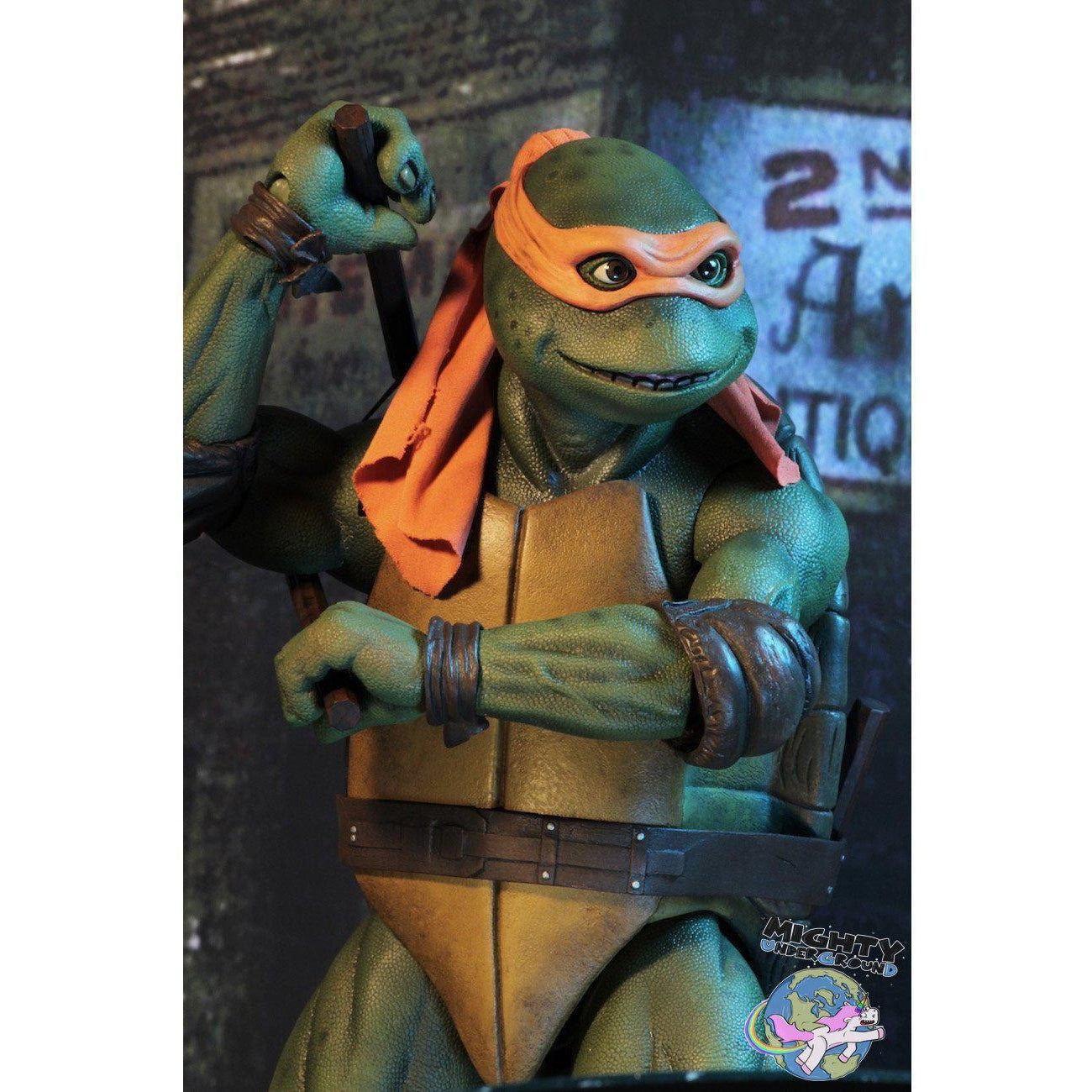 TMNT (1990 Movie): Michelangelo 1/4 VORBESTELLUNG!-Actionfiguren-NECA-mighty-underground