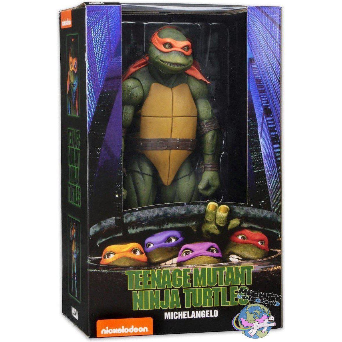 TMNT (1990 Movie): Michelangelo 1/4 VORBESTELLUNG!-Actionfiguren-NECA-mighty-underground