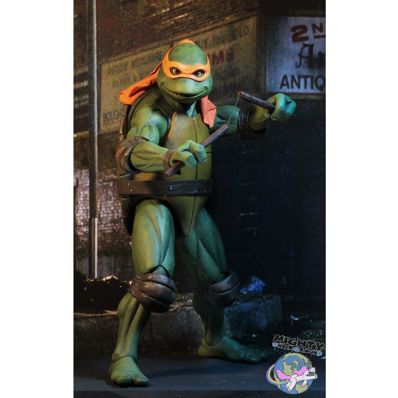 TMNT (1990 Movie): Michelangelo 1/4 VORBESTELLUNG!-Actionfiguren-NECA-mighty-underground