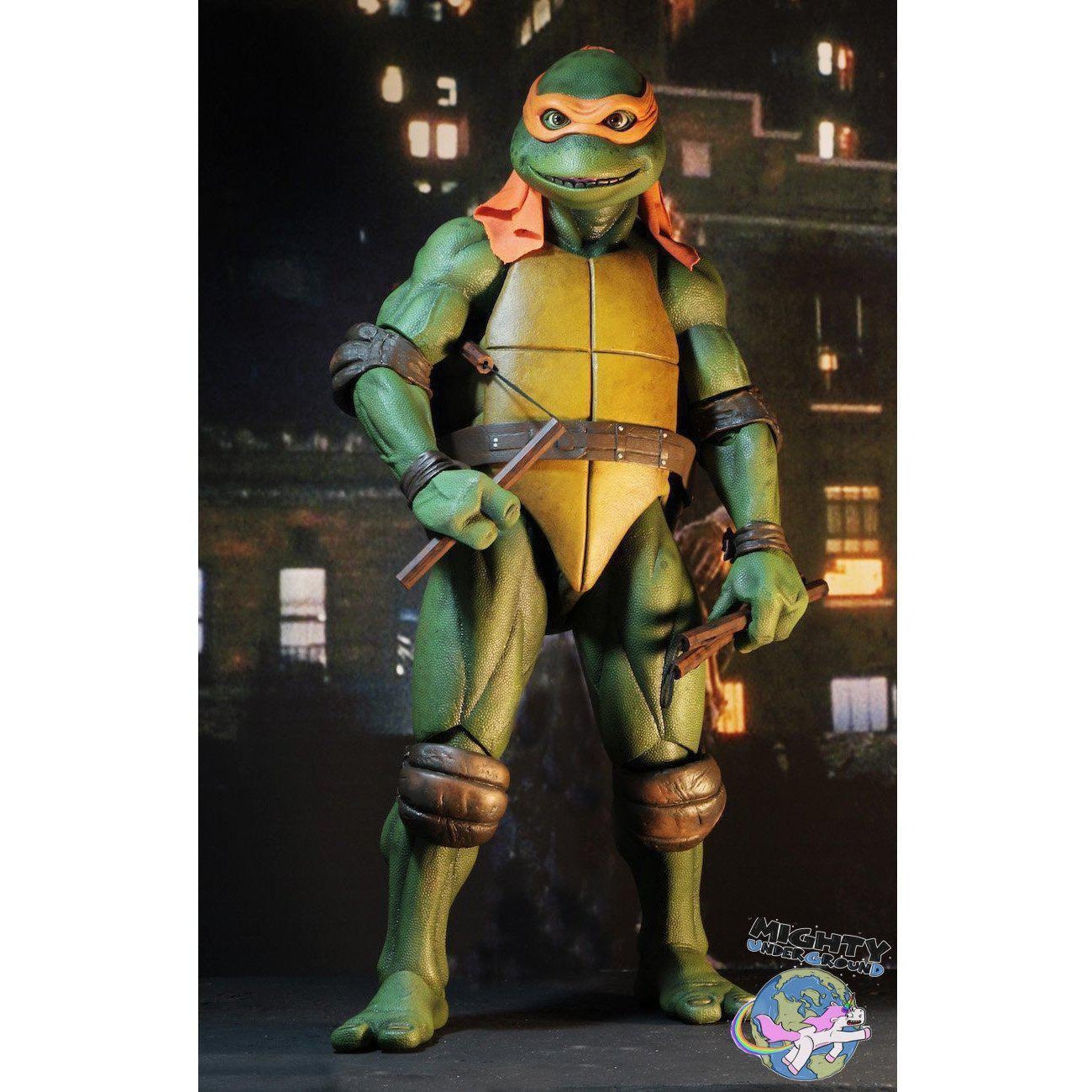 TMNT (1990 Movie): Michelangelo 1/4 VORBESTELLUNG!-Actionfiguren-NECA-mighty-underground