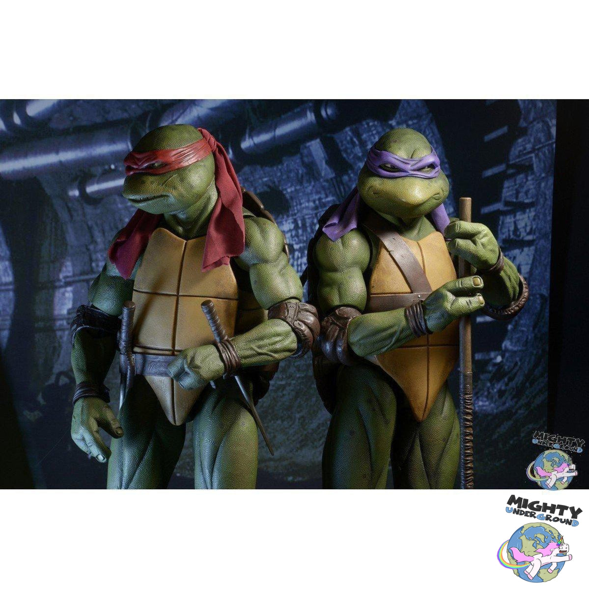 TMNT (1990 Movie): Turtles 4er Set - 1/4-Actionfiguren-NECA-Mighty Underground
