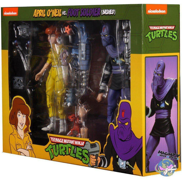 TMNT: April O'Neil and Foot Soldier 2-Pack-Actionfiguren-NECA-mighty-underground