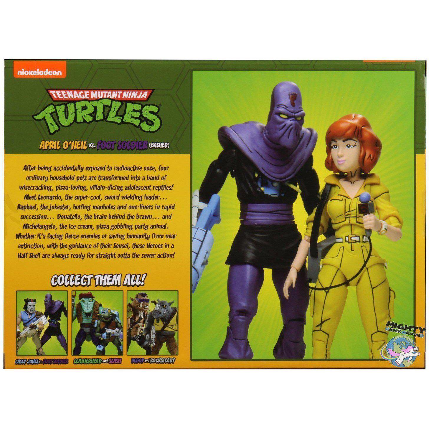 TMNT: April O'Neil and Foot Soldier 2-Pack-Actionfiguren-NECA-mighty-underground