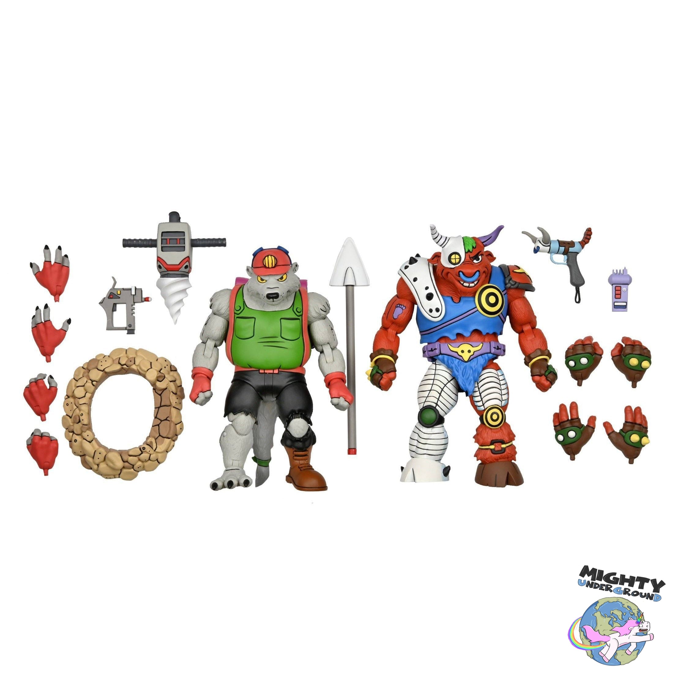 TMNT: Dirtbag & Groundchuck 2-Pack-Actionfiguren-NECA-Mighty Underground