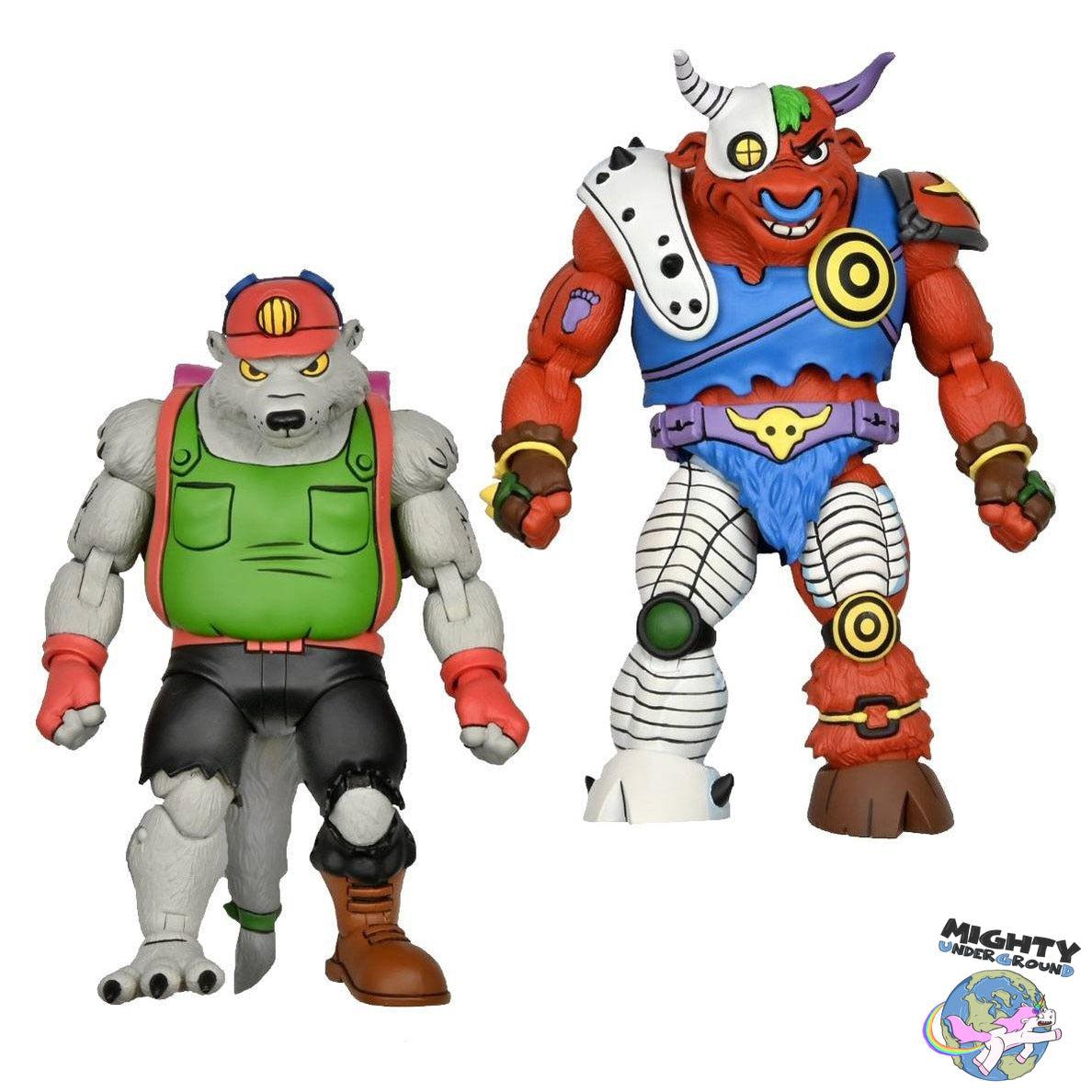 TMNT: Dirtbag & Groundchuck 2-Pack-Actionfiguren-NECA-Mighty Underground