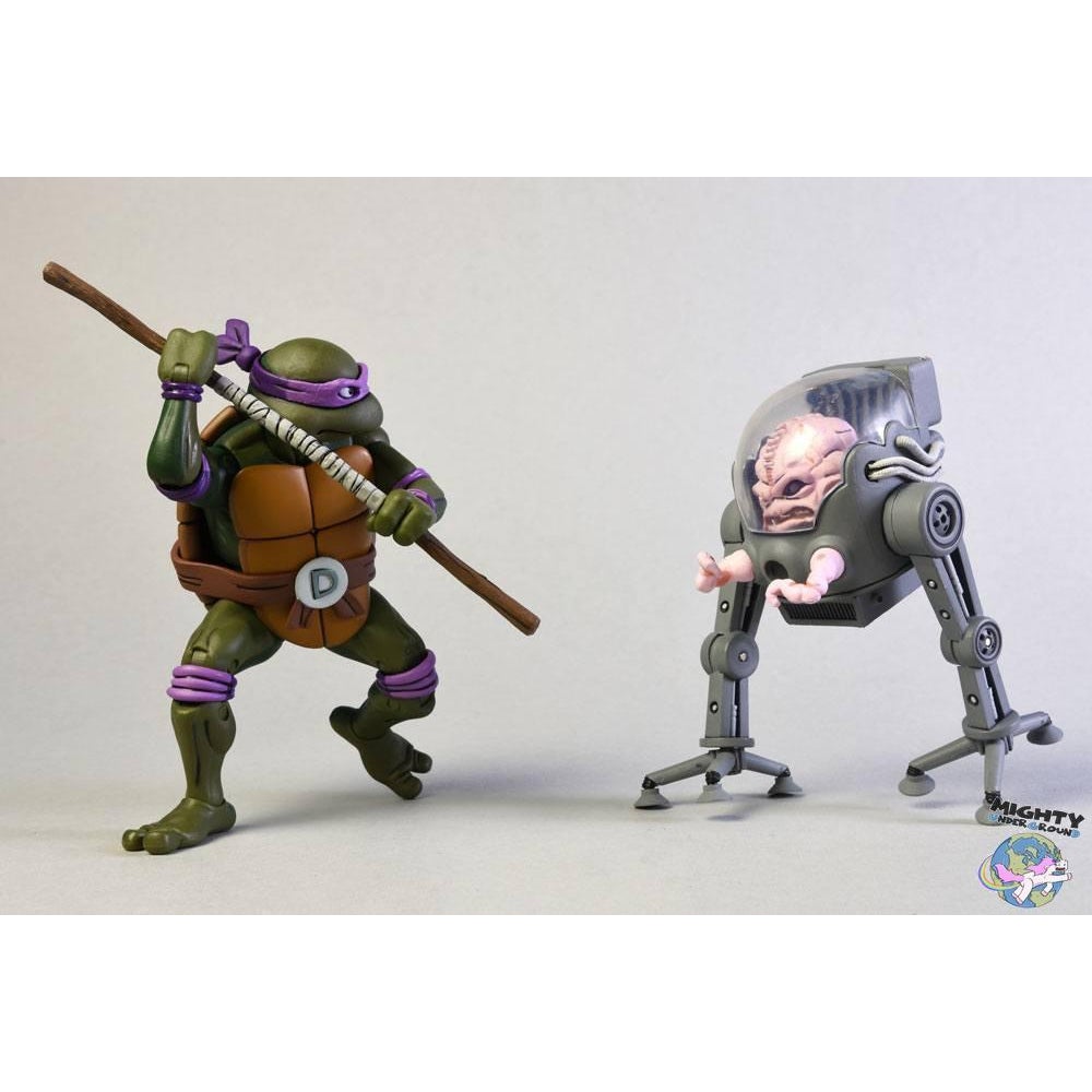 TMNT: Donatello VS Krang 2-Pack-Actionfiguren-NECA-mighty-underground