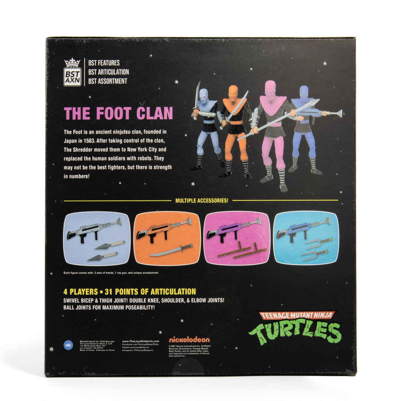 TMNT: Foot Soldiers BST AXN Figure 4-Set - 5 inch-Actionfiguren-The Loyal Subjects-Mighty Underground