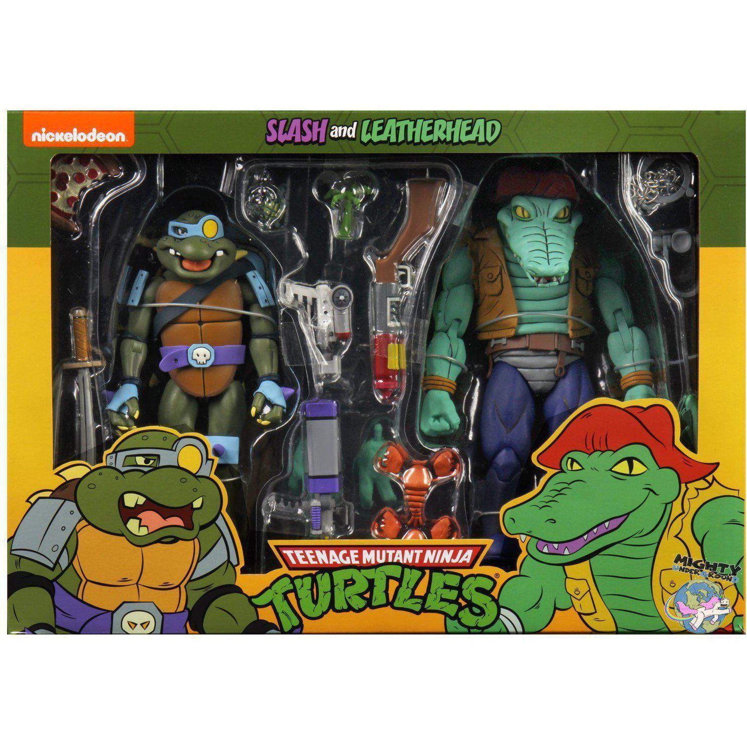 TMNT: Leatherhead and Slash 2-Pack-Actionfiguren-NECA-mighty-underground