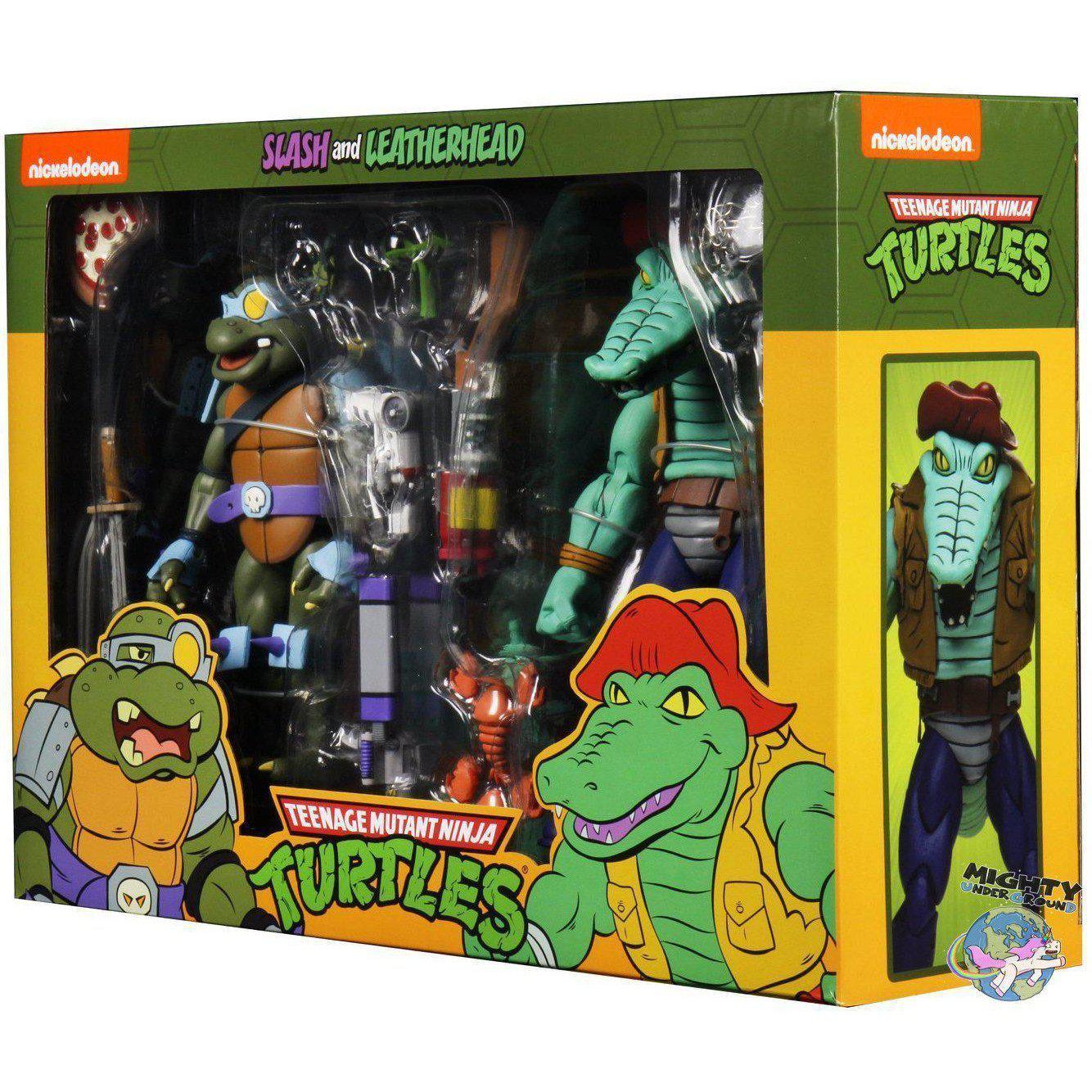 TMNT: Leatherhead and Slash 2-Pack-Actionfiguren-NECA-mighty-underground