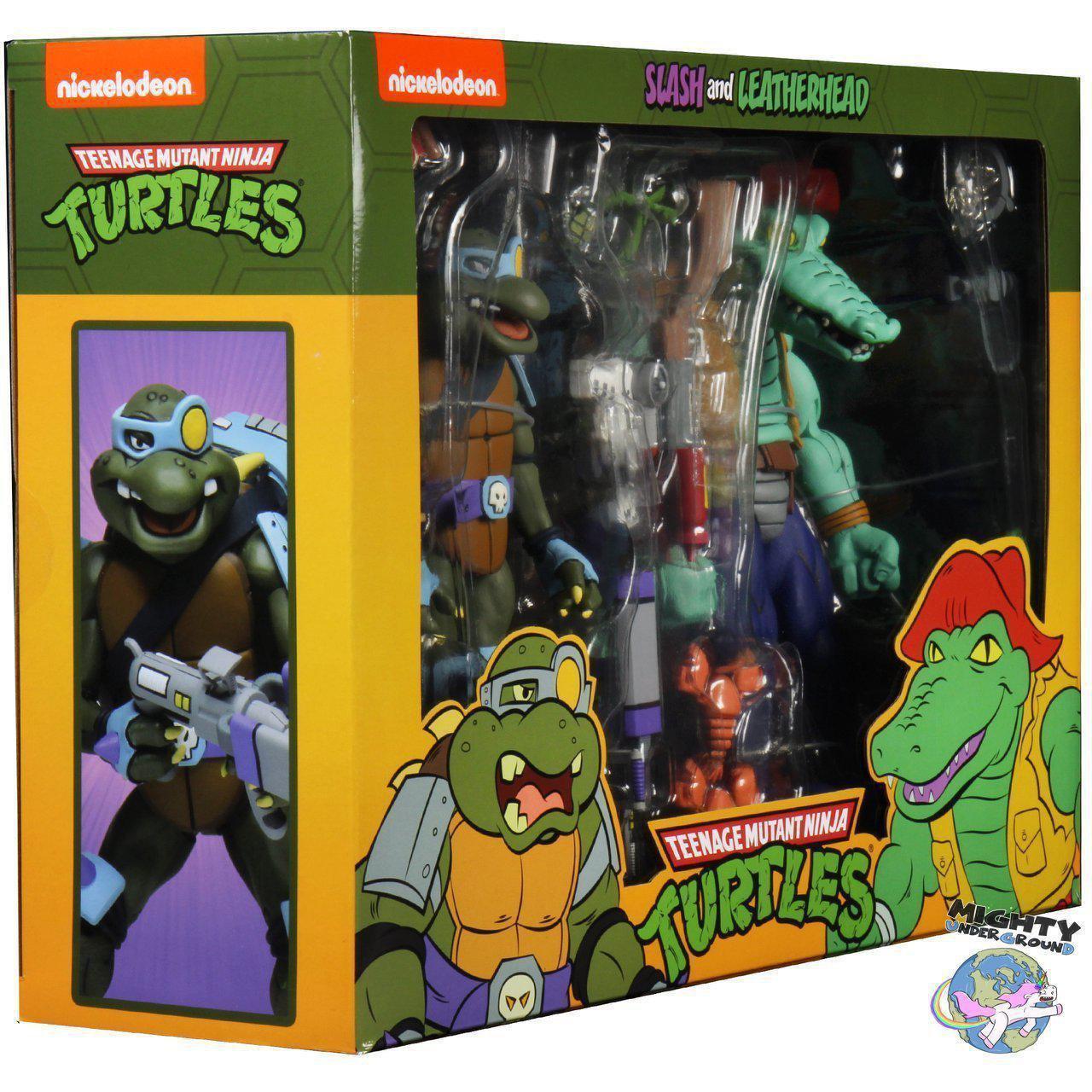 TMNT: Leatherhead and Slash 2-Pack-Actionfiguren-NECA-mighty-underground