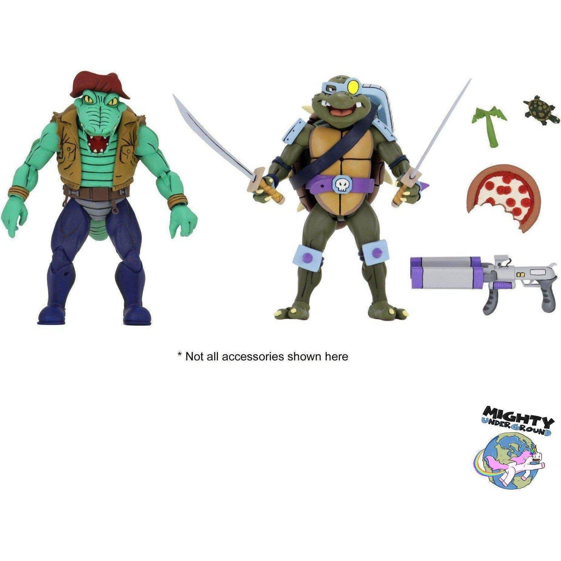 TMNT: Leatherhead and Slash 2-Pack-Actionfiguren-NECA-mighty-underground