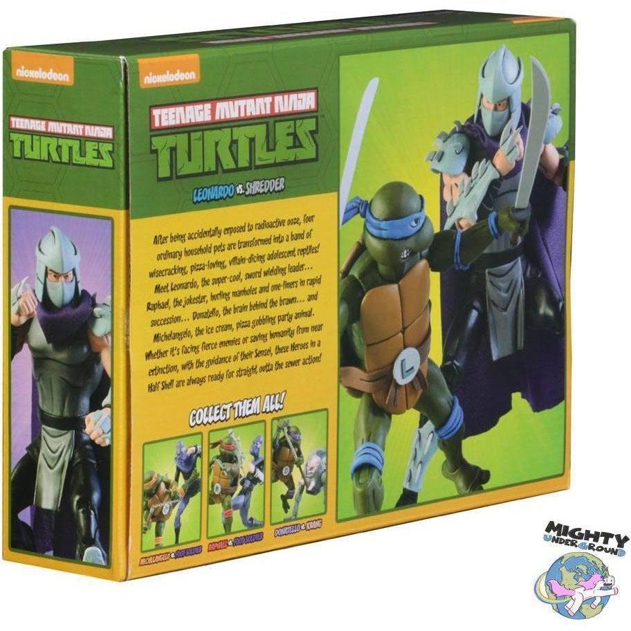 TMNT: Leonardo VS Shredder 2-Pack-Actionfiguren-NECA-mighty-underground