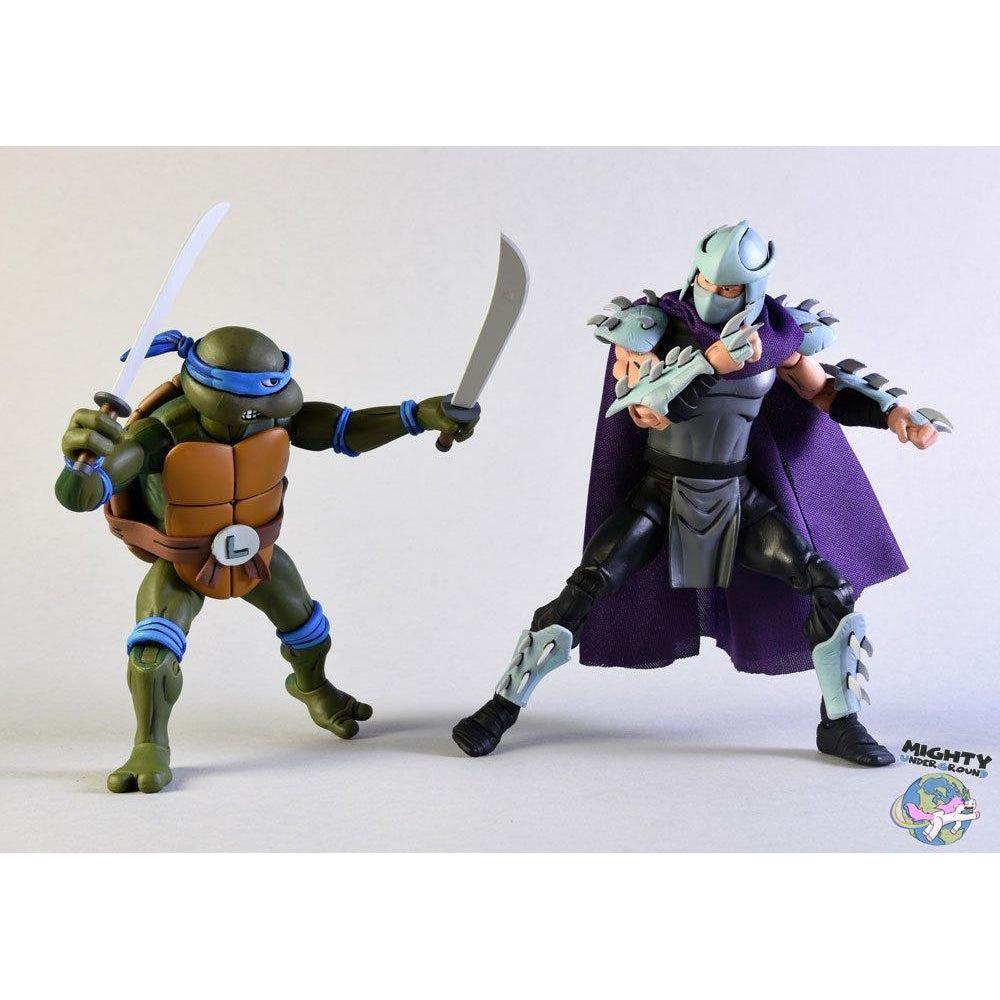 TMNT: Leonardo VS Shredder 2-Pack-Actionfiguren-NECA-mighty-underground