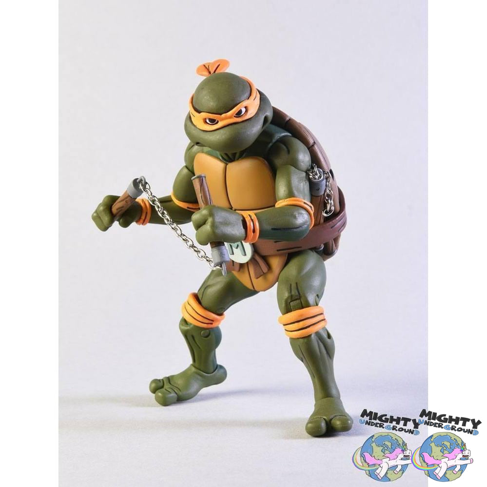 TMNT: Michelangelo VS Foot Soldier 2-Pack [Beschädigte Verpackung]-Actionfiguren-NECA-Mighty Underground