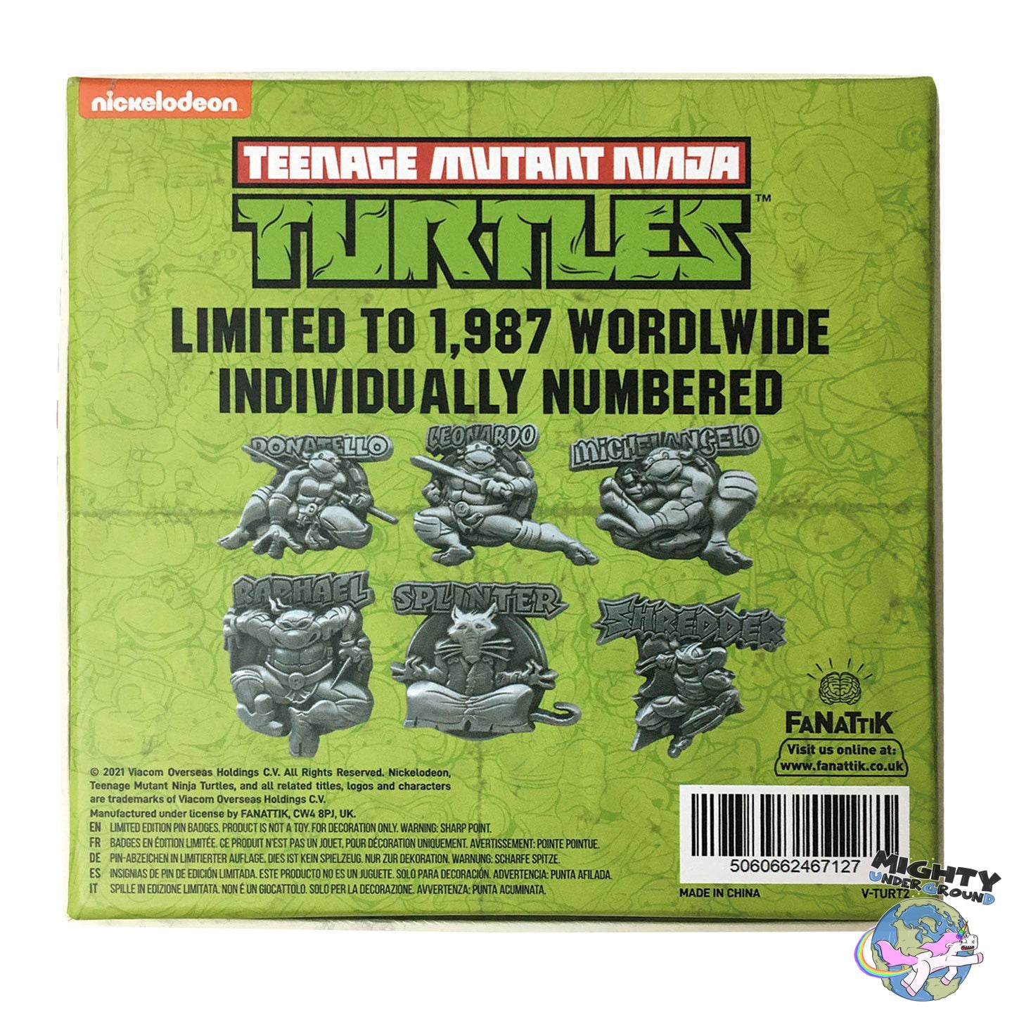 TMNT: Pin 6er-Pack (Limited Edition)-Merchandise-FaNaTtik-Mighty Underground