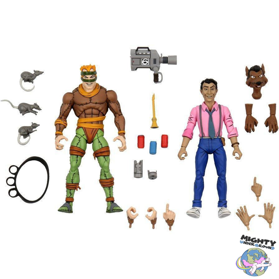 TMNT: Rat King & Vernon 2-Pack VORBESTELLUNG!-Actionfiguren-NECA-Mighty Underground