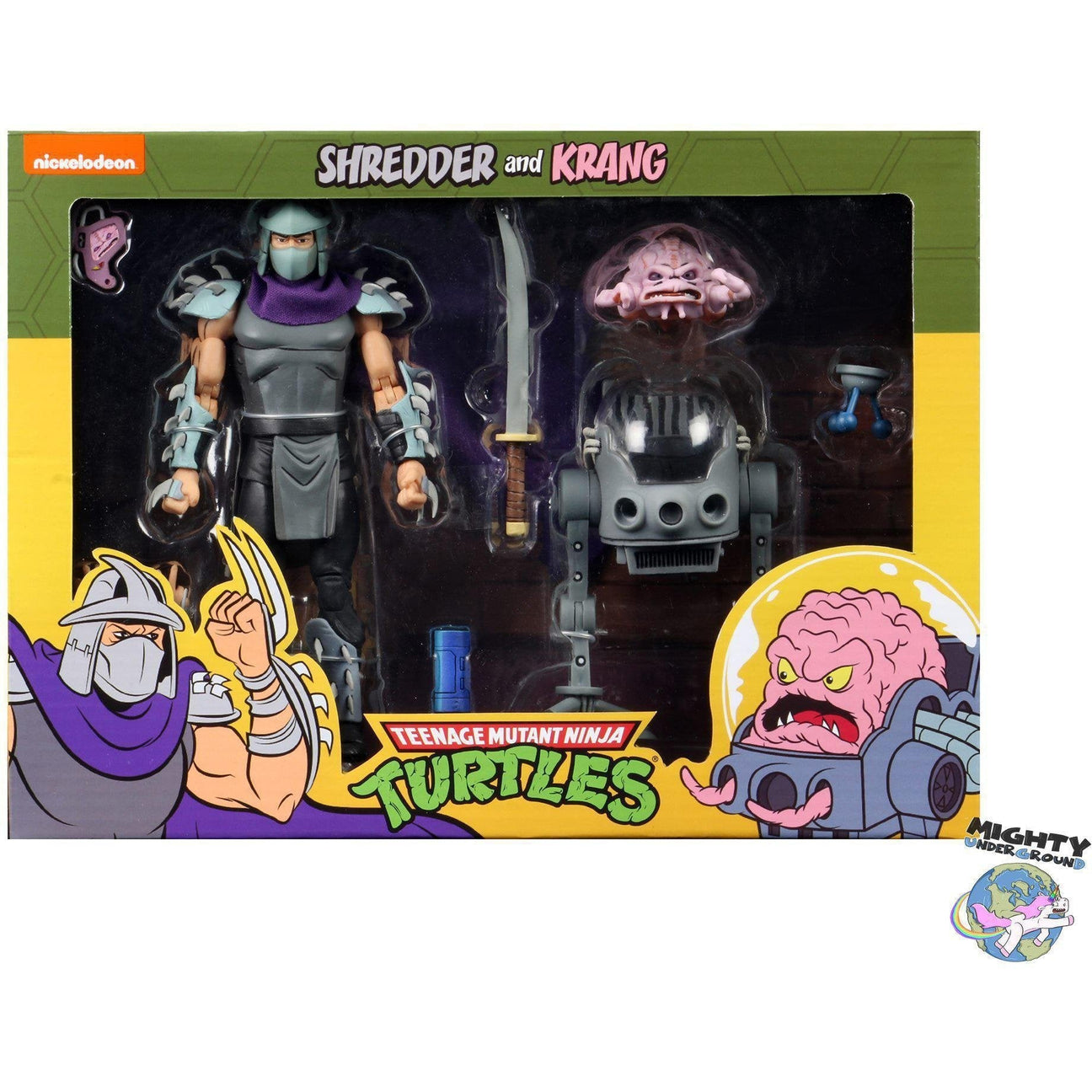 TMNT: Shredder vs Krang in Bubble Walker 2-Pack-Actionfiguren-NECA-mighty-underground