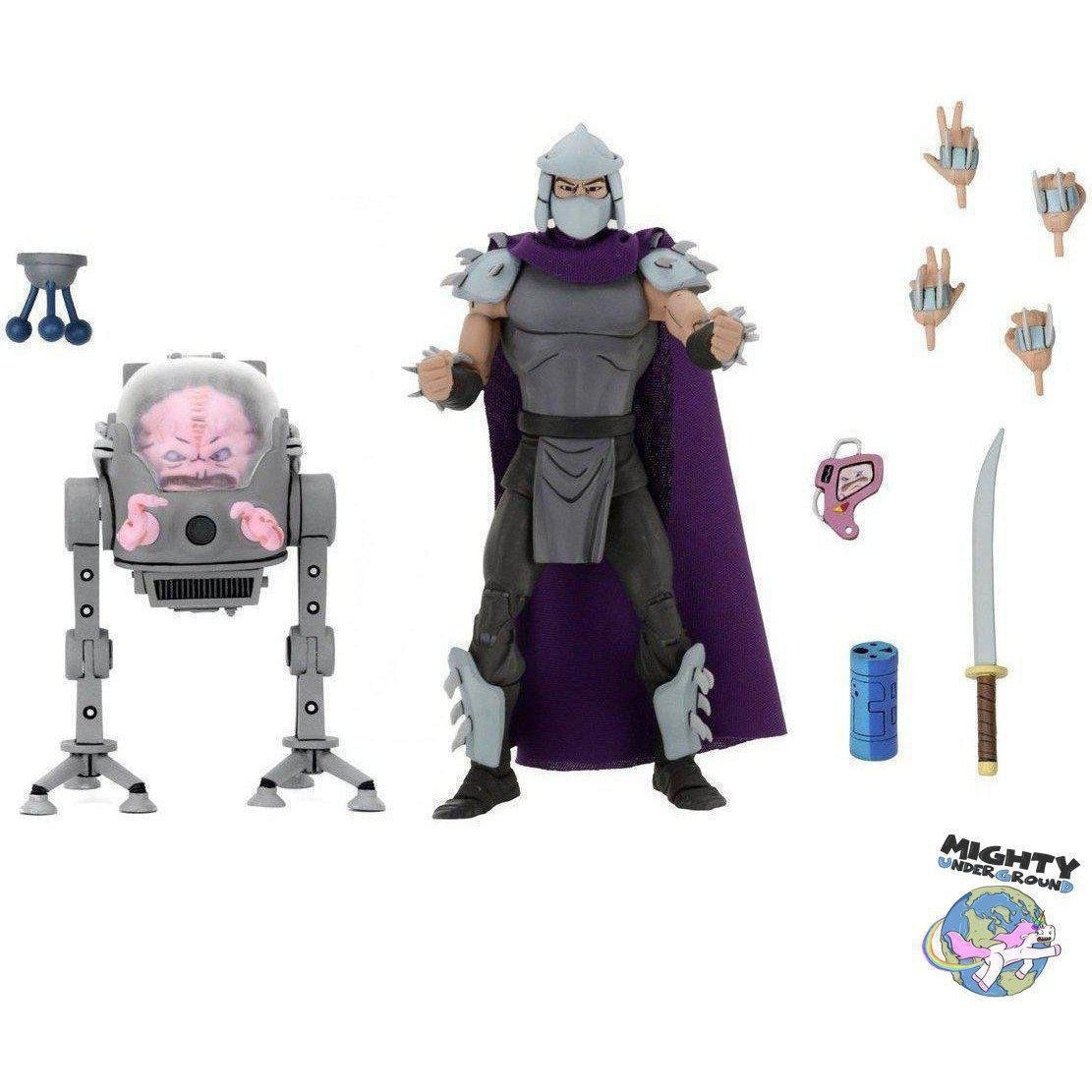 TMNT: Shredder vs Krang in Bubble Walker 2-Pack-Actionfiguren-NECA-mighty-underground