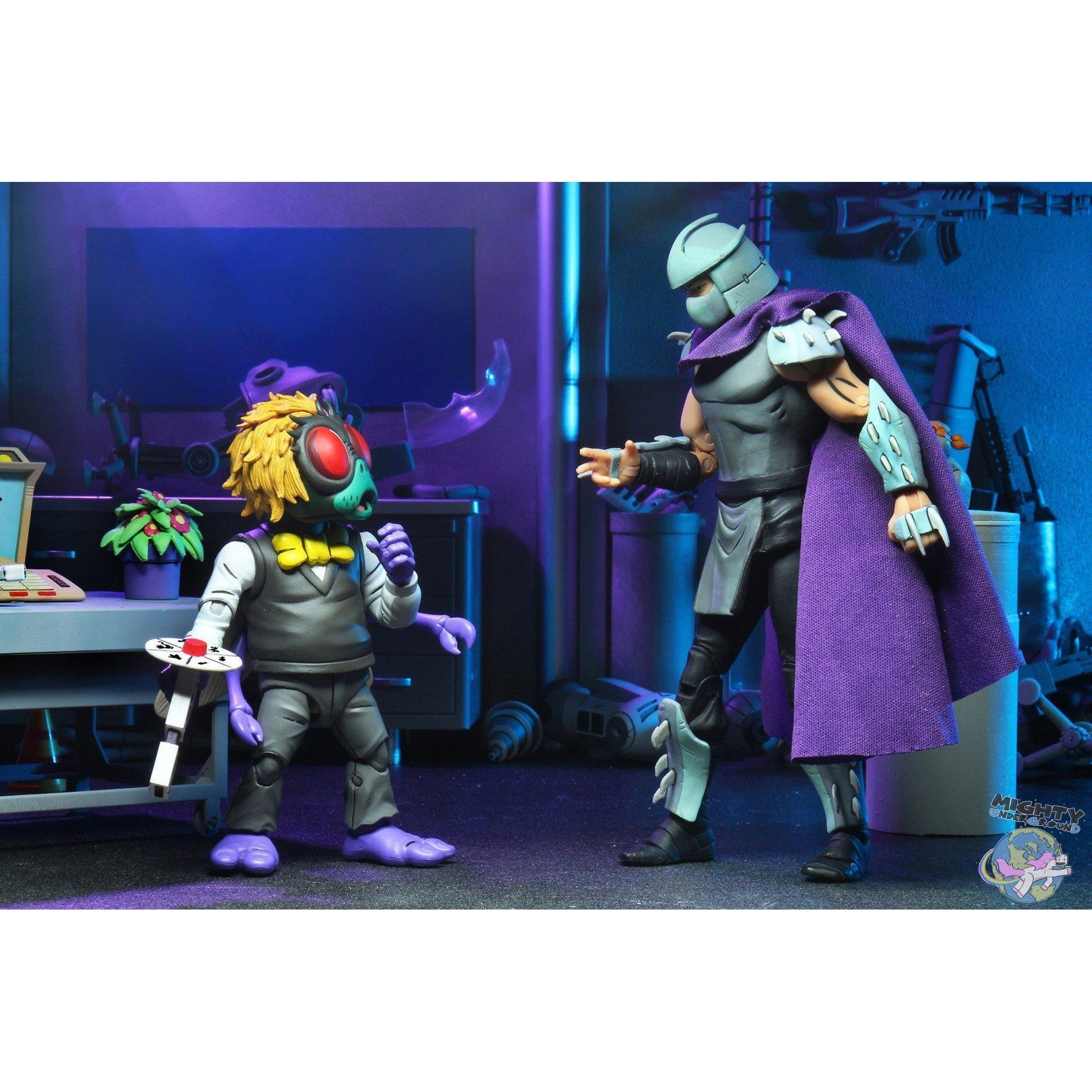 TMNT: Splinter & Baxter 2-Pack-Actionfiguren-NECA-Mighty Underground