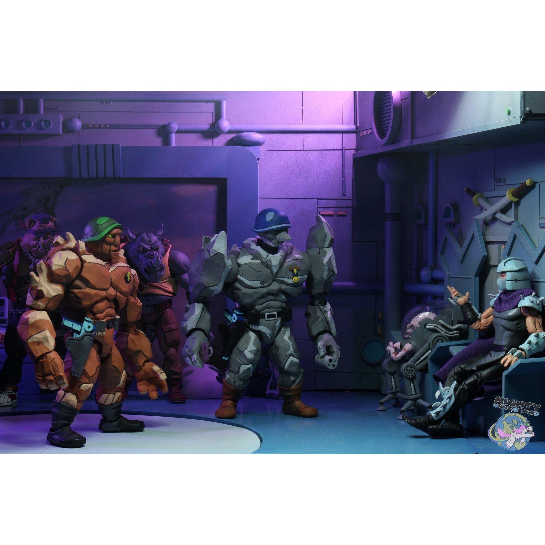 TMNT: Traag & Grannitor 2-Pack-Actionfiguren-NECA-mighty-underground