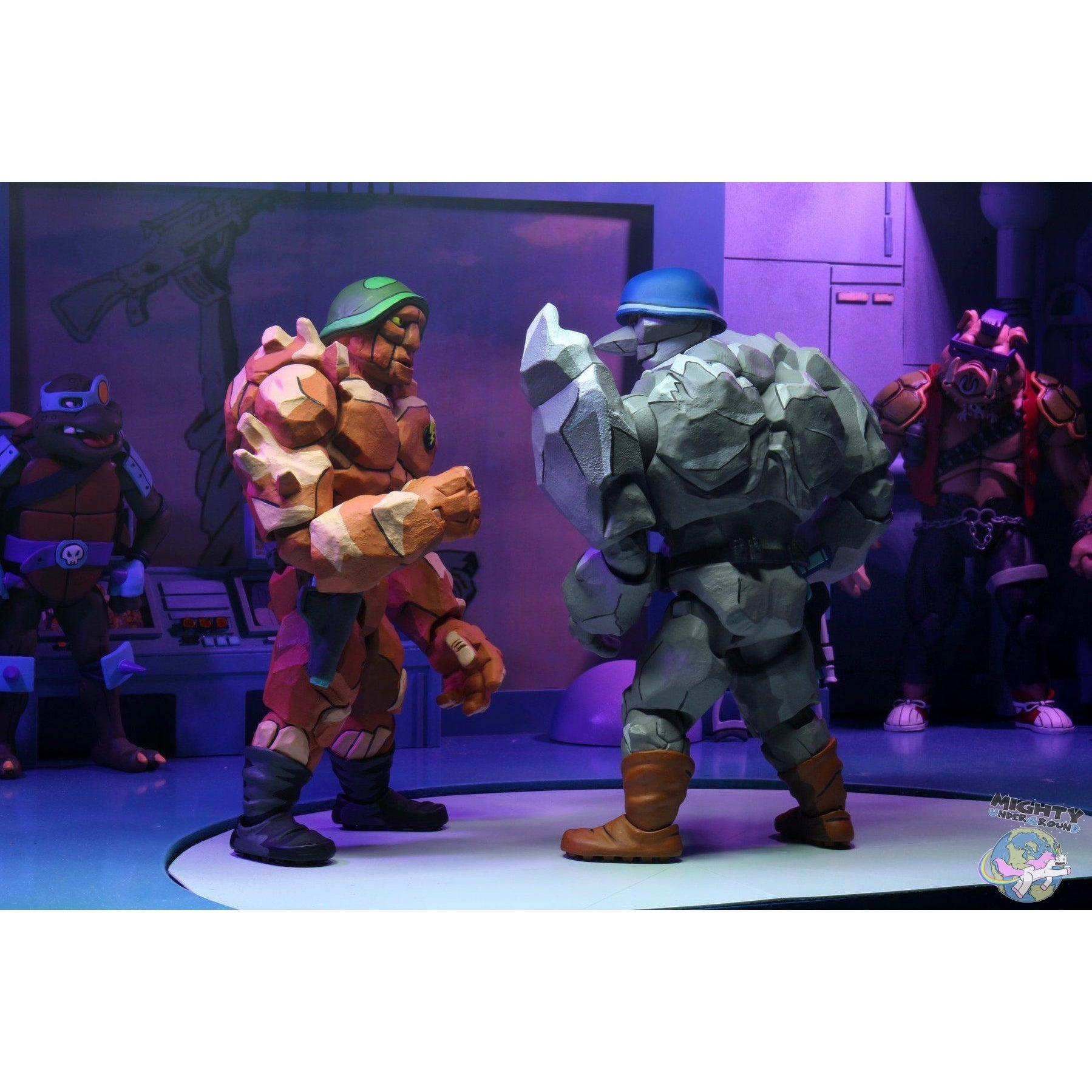 TMNT: Traag & Grannitor 2-Pack-Actionfiguren-NECA-mighty-underground