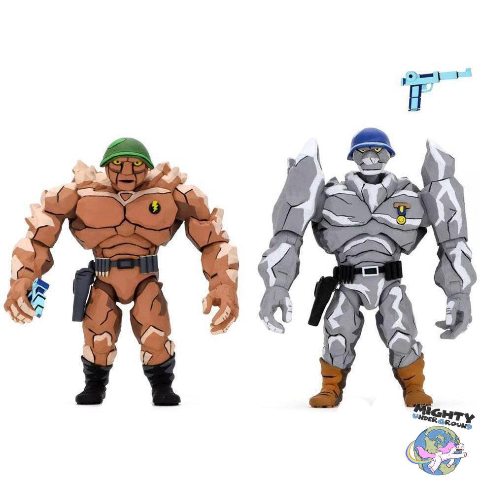 TMNT: Traag & Grannitor 2-Pack-Actionfiguren-NECA-Mighty Underground