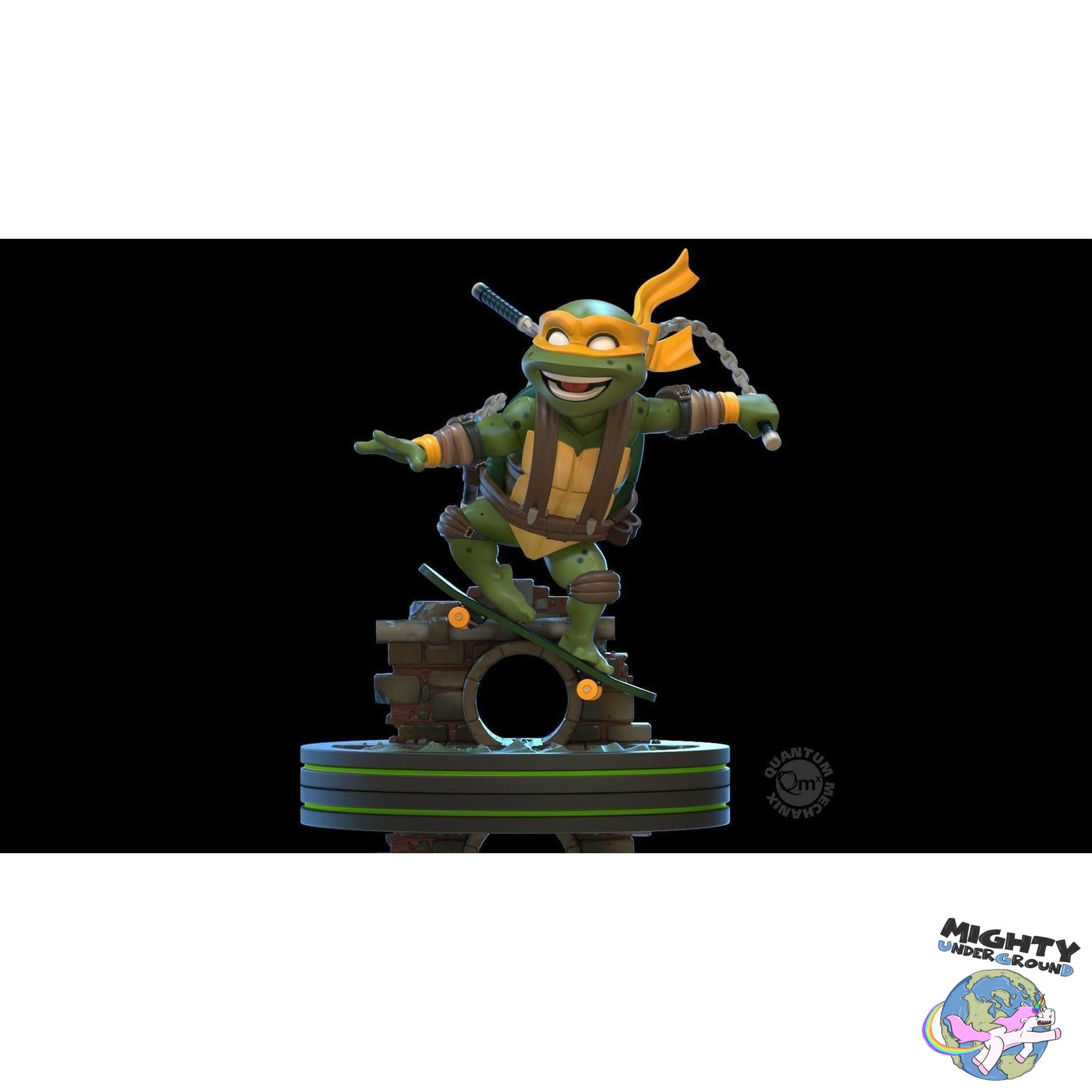 TMNT: Turtles 4-Set - Q-Fig-Figuren-Quantum Mechanix-Mighty Underground