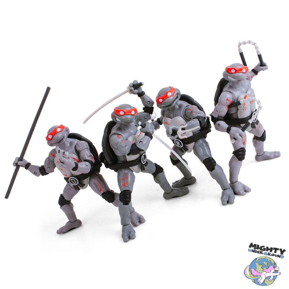 TMNT: Turtles (Battle Damaged) BST AXN Figure 4-Set - 5 inch-Actionfiguren-The Loyal Subjects-Mighty Underground