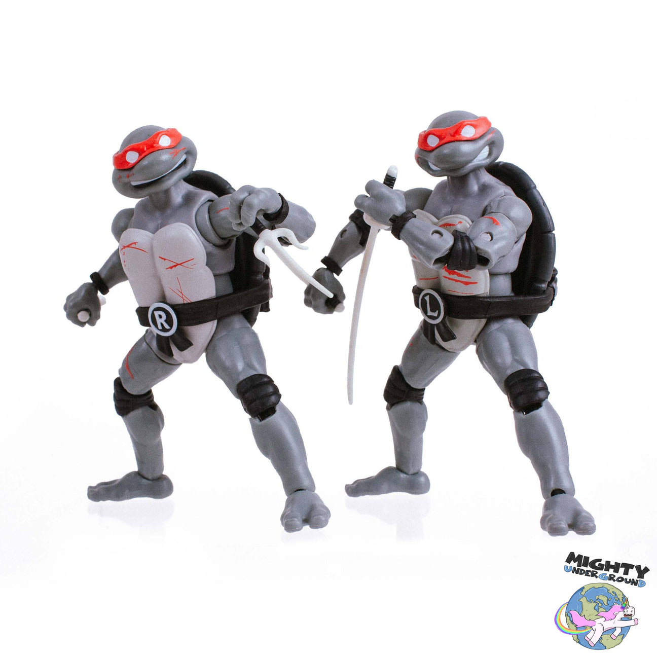 TMNT: Turtles (Battle Damaged) BST AXN Figure 4-Set - 5 inch-Actionfiguren-The Loyal Subjects-Mighty Underground