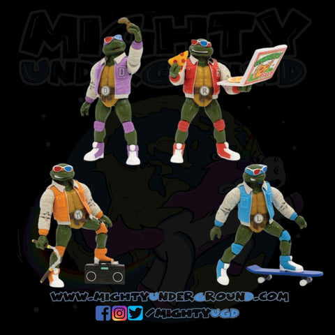 TMNT: Turtles Street Gang BST AXN (Letterman) 4-Set - 5 inch-Actionfiguren-The Loyal Subjects-Mighty Underground