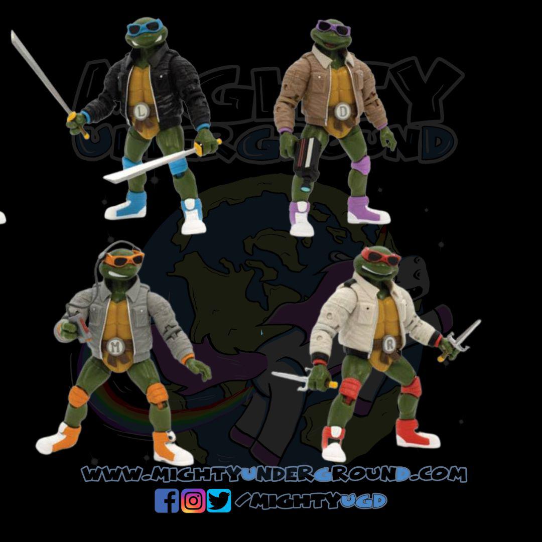 TMNT: Turtles Street Gang BST AXN Figure 4-Set - 5 inch-Actionfiguren-The Loyal Subjects-Mighty Underground