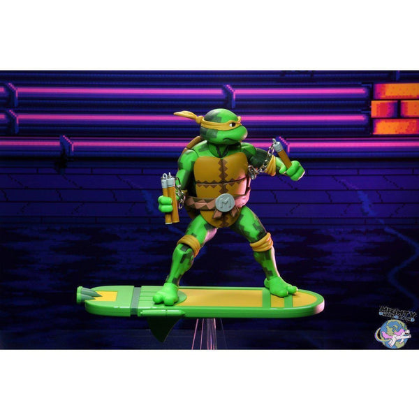 TMNT Turtles in Time (Game): Michelangelo-Actionfiguren-NECA-mighty-underground
