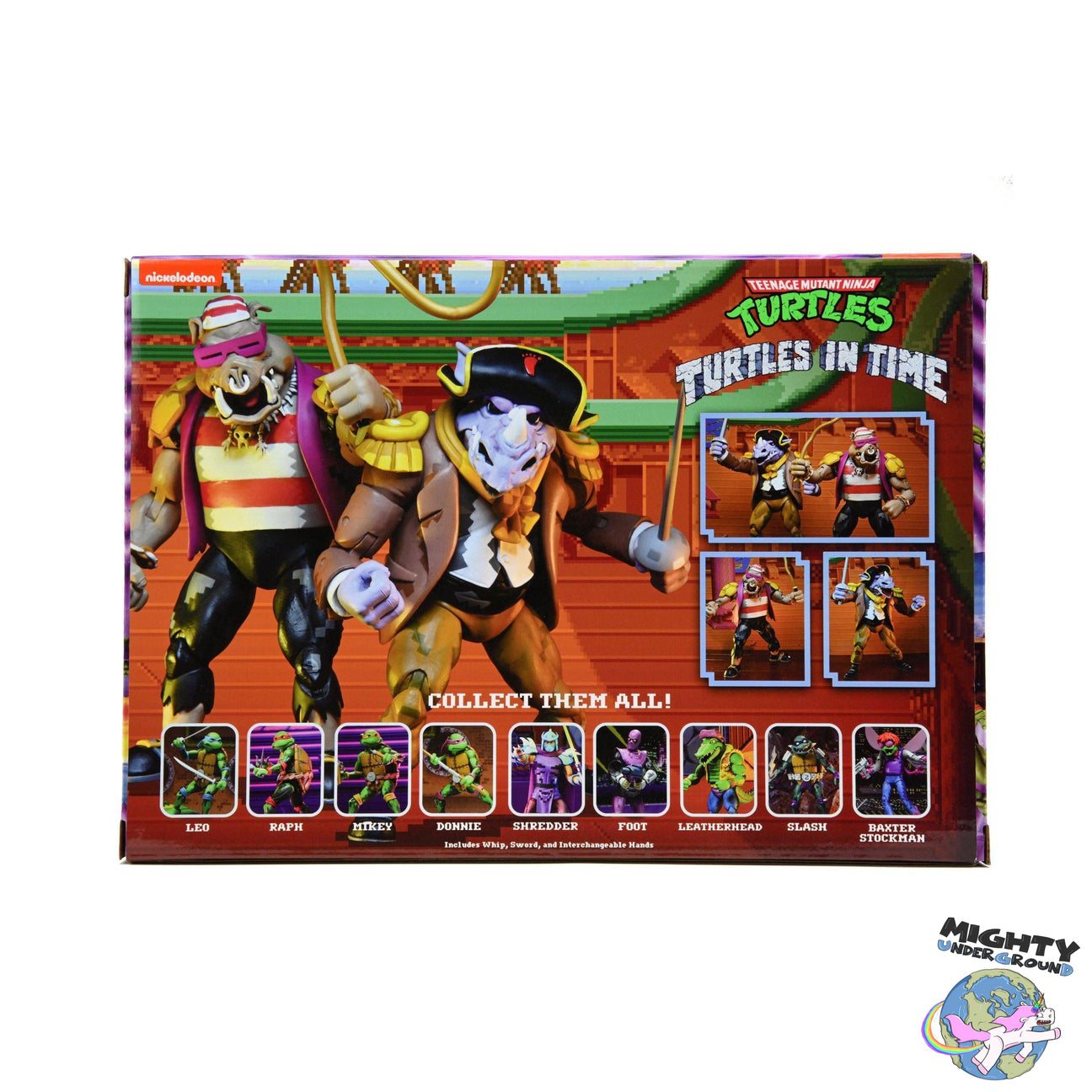 TMNT Turtles in Time (Game): Pirate Rocksteady & Bebop 2-Pack-Actionfiguren-NECA-Mighty Underground